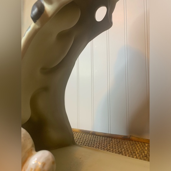 Vintage Louisville Stoneware Cat Fishbowl Holder “Classy Cat” EUC hard to find - Picture 7 of 16